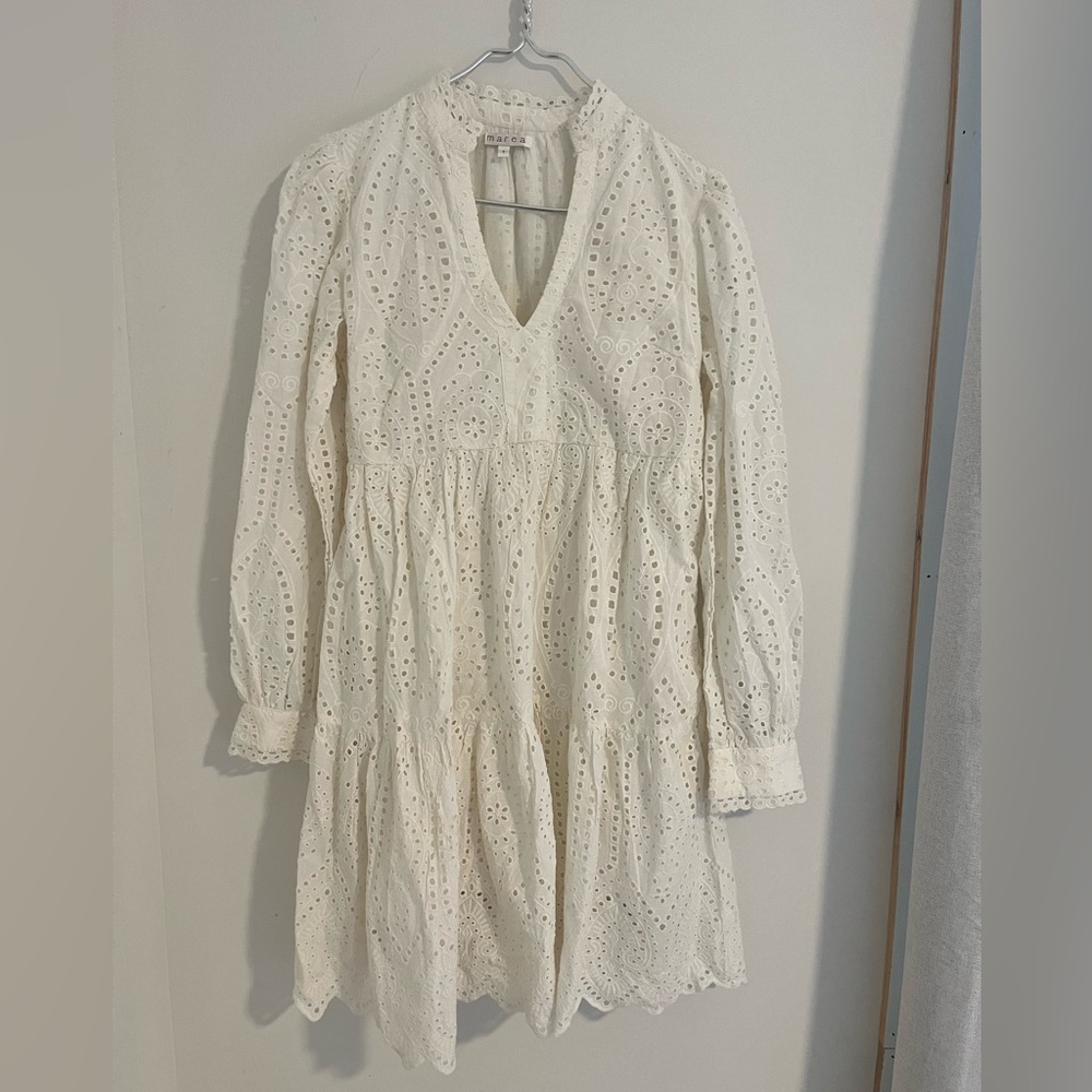 Marea Ivory Eyelet Dress